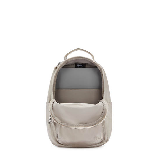 Kipling Seoul Small Metallic Tablet Hátizsák Bézs | HU 1610MQ